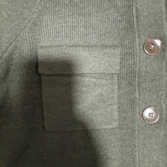 Loft Olive Green Button-Up Cardigan - Picture 4 of 10
